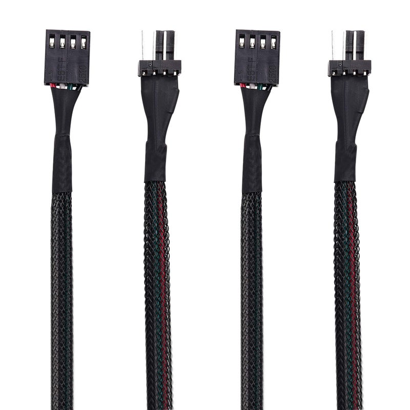 Cable Matters كابل ماترز 2-باك كابل تمديد مروحة 4 دبابيس PWM - 12 بوصة - Image 5